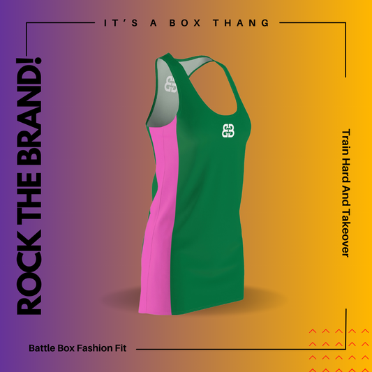 Battle Box 2-Tone Tunic Racerback Top-TT