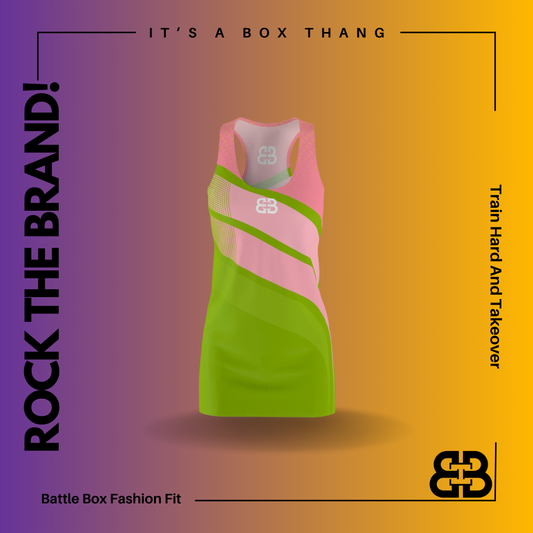 Battle Box Pink Tunic Racerback Top-TT