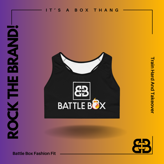 Battle Box Black Sports Bra