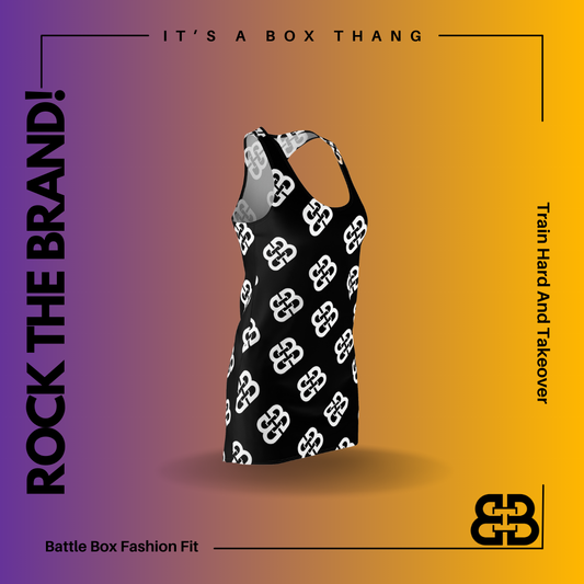 Battle Box Black White BB Tunic Racerback Top-CB