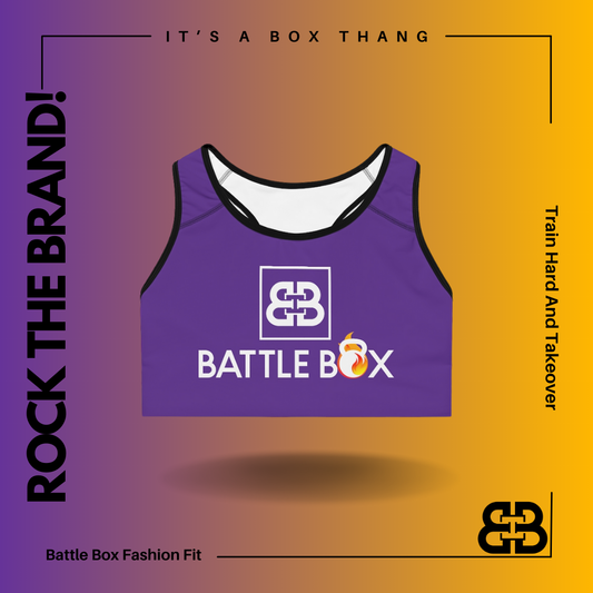 Battle Box Purple Sports Bra