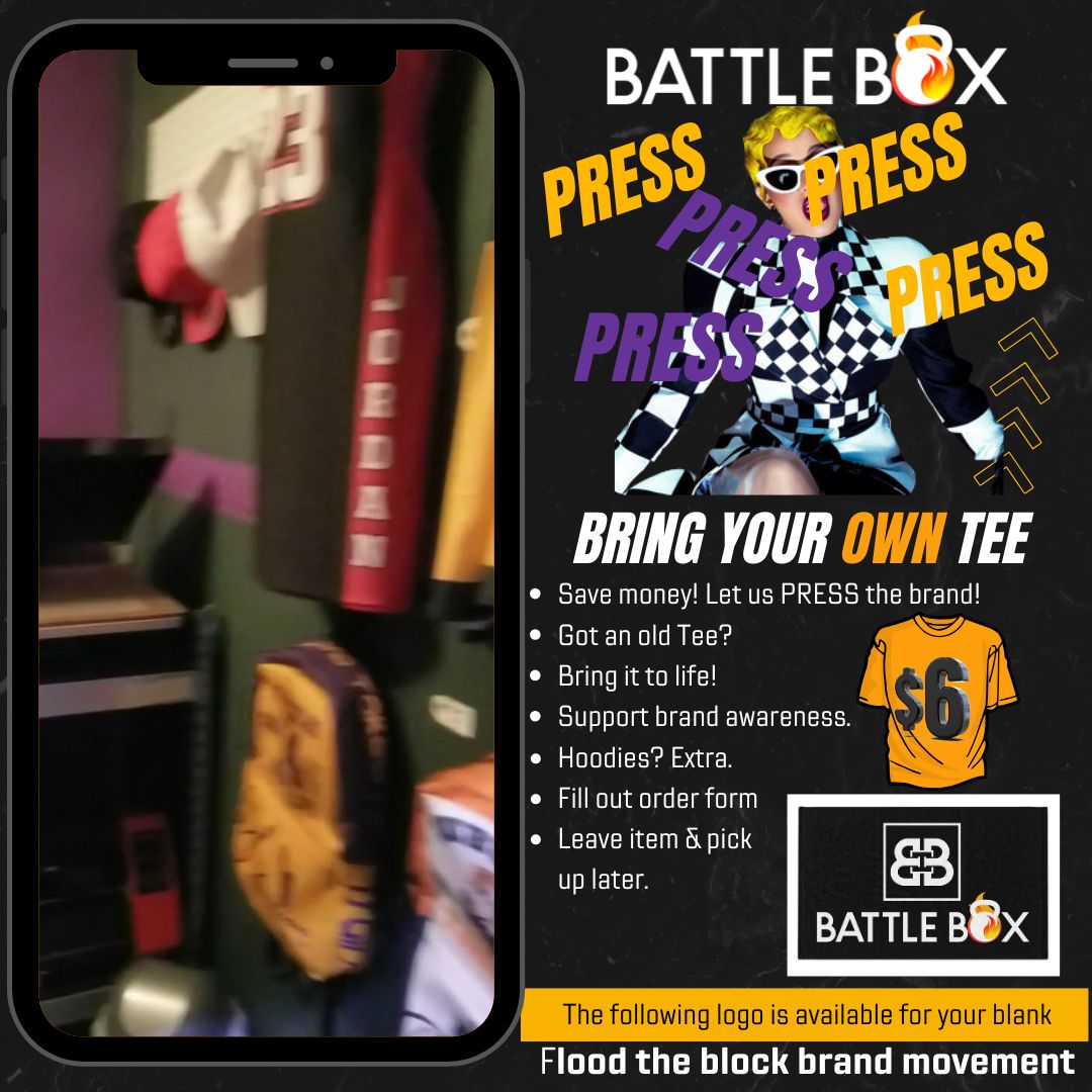 Battle Box Logo Transfers-Short Sleeved