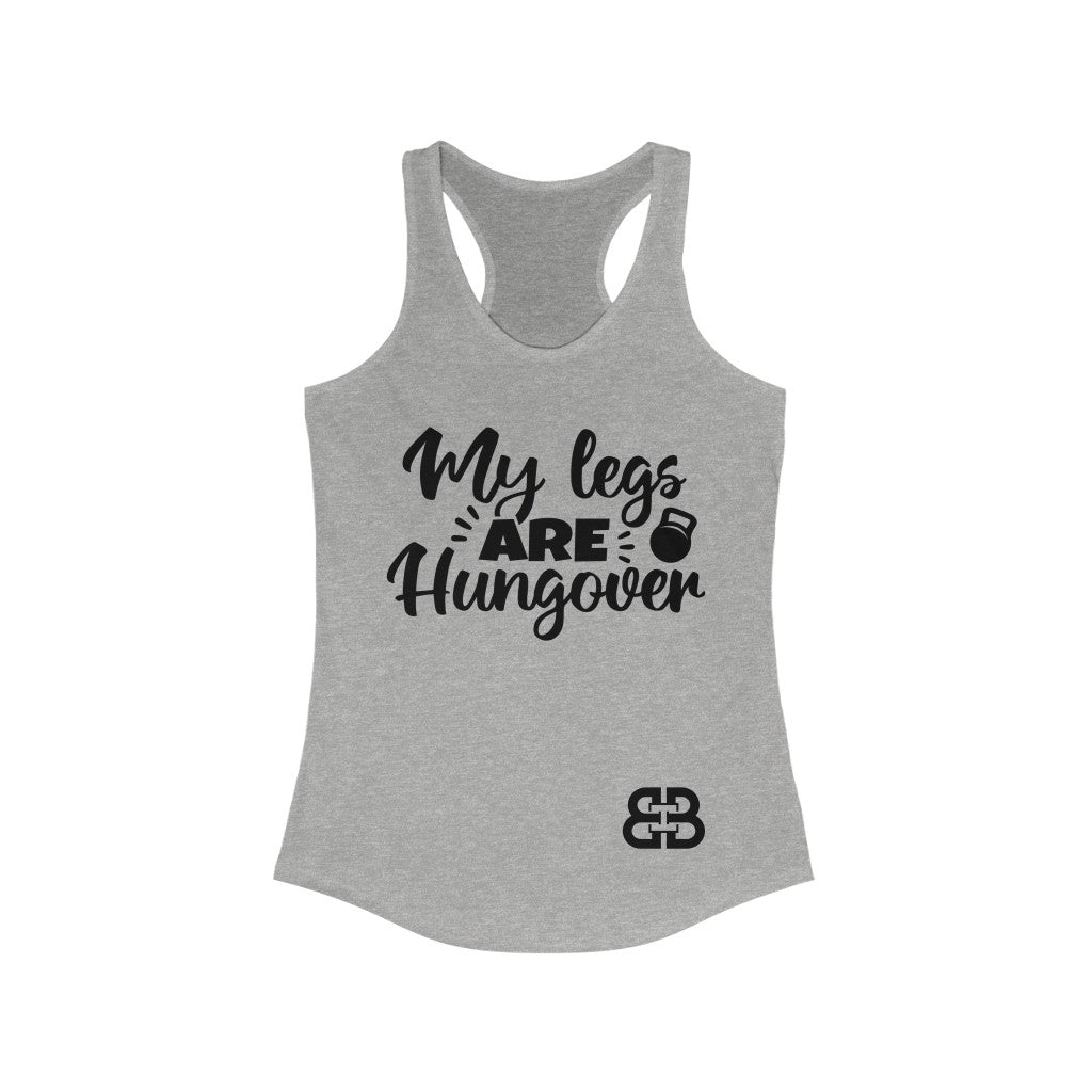 Women's Legs Hungover Battle Box Racerback Tank -2A
