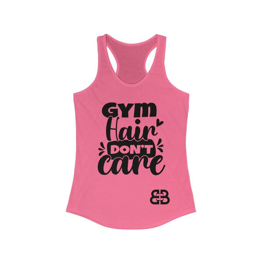 Women's Gym Hair Battle Box Racerback Tank -2A