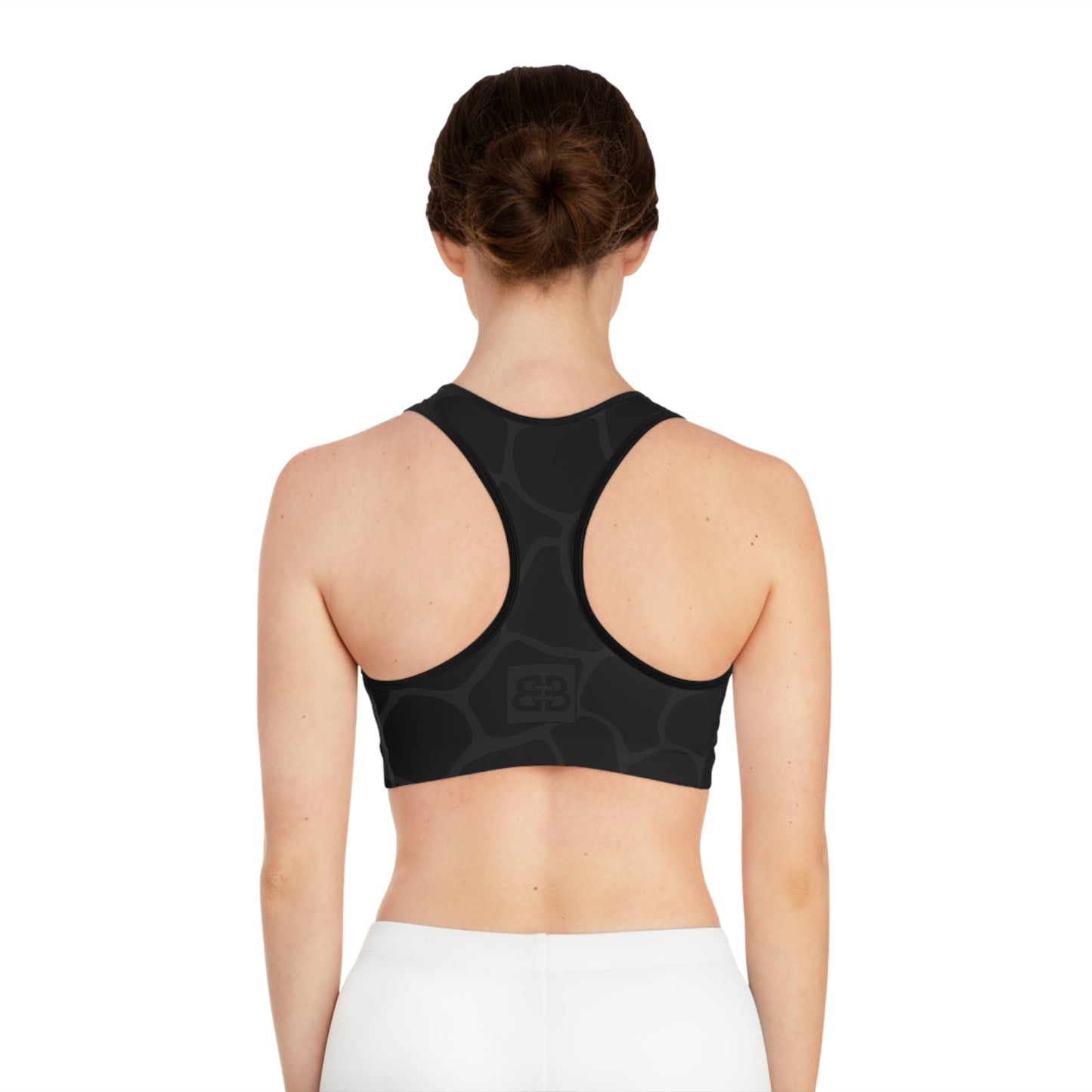 Battle Box Black/Gray Cobble Sports Bra-T7