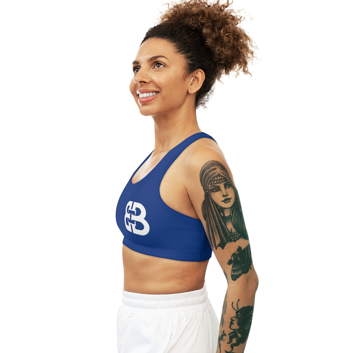 Battle Box BB Seamless Blue Sports Bra -7A