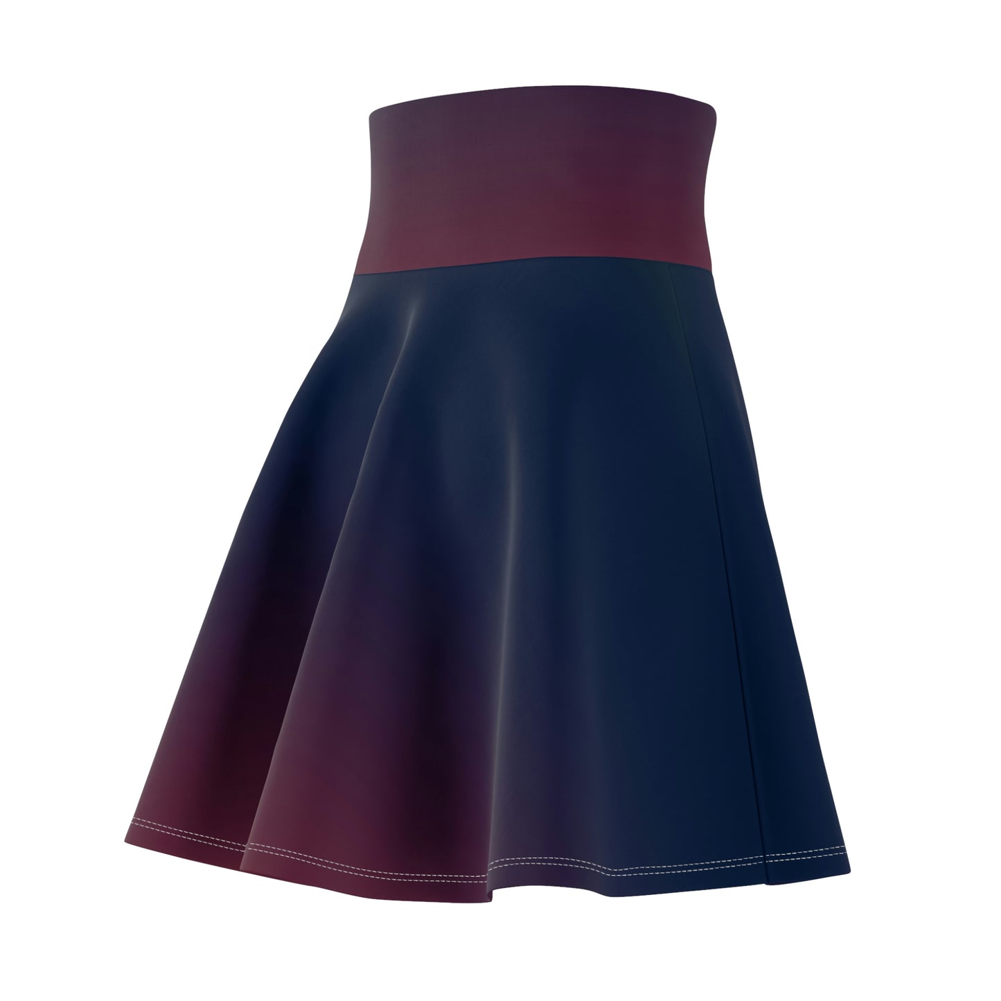 Battle Box High Waist Swirl Women's Skater Skirt-HW