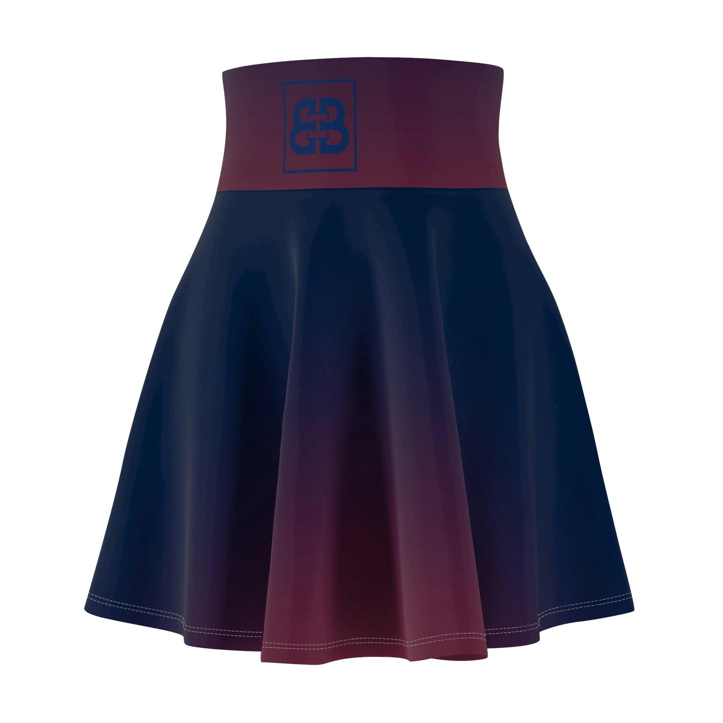 Battle Box High Waist Swirl Women's Skater Skirt-HW