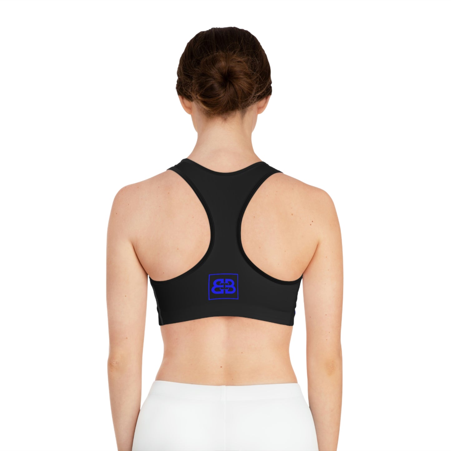 Battle Box Black/Blue Sports Bra-T71
