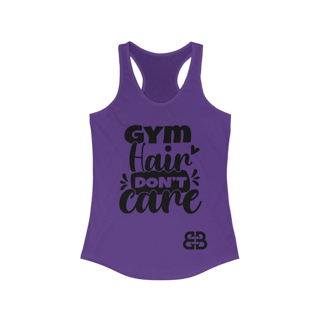 Women's Gym Hair Battle Box Racerback Tank -2A