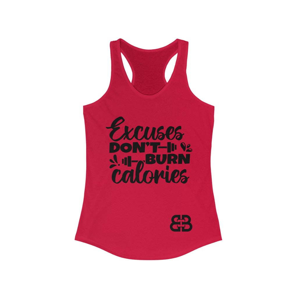 Women's Burn Calories Battle Box Racerback Tank -2A
