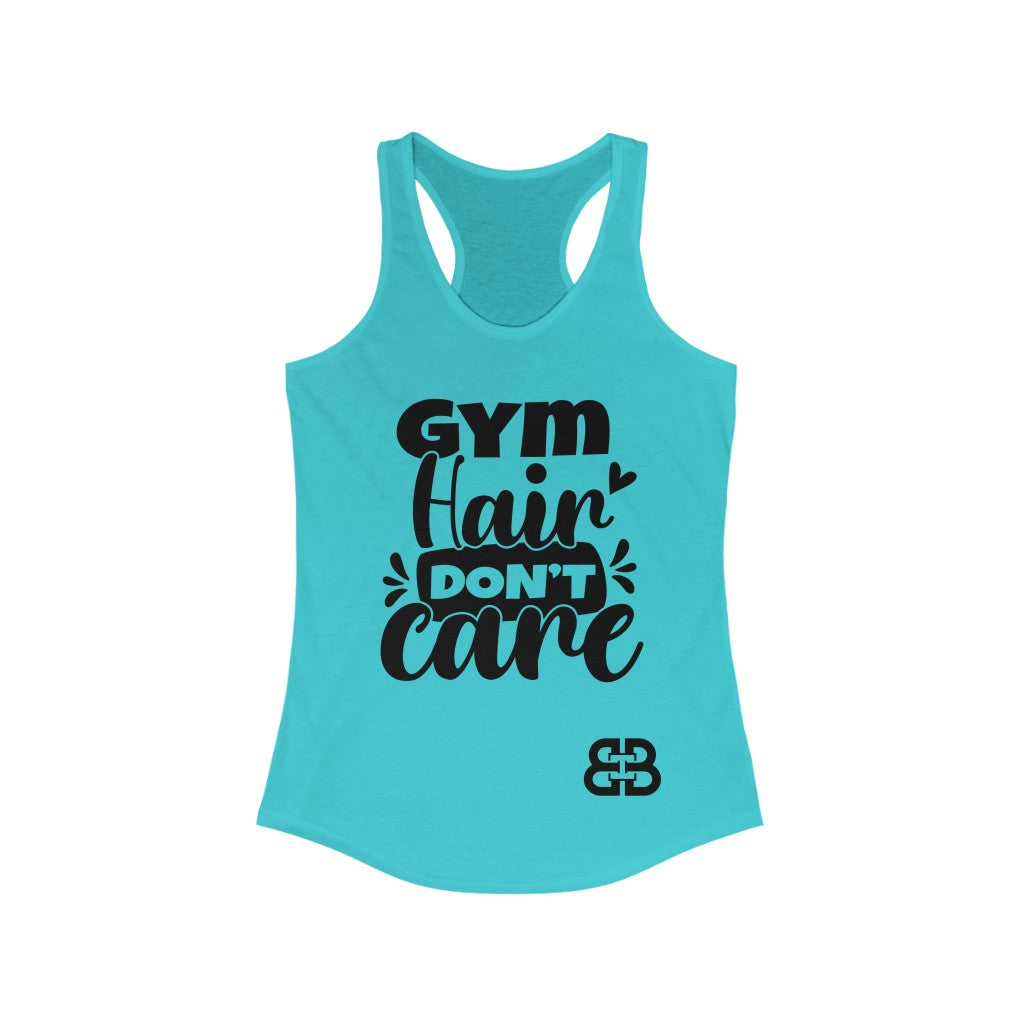 Women's Gym Hair Battle Box Racerback Tank -2A