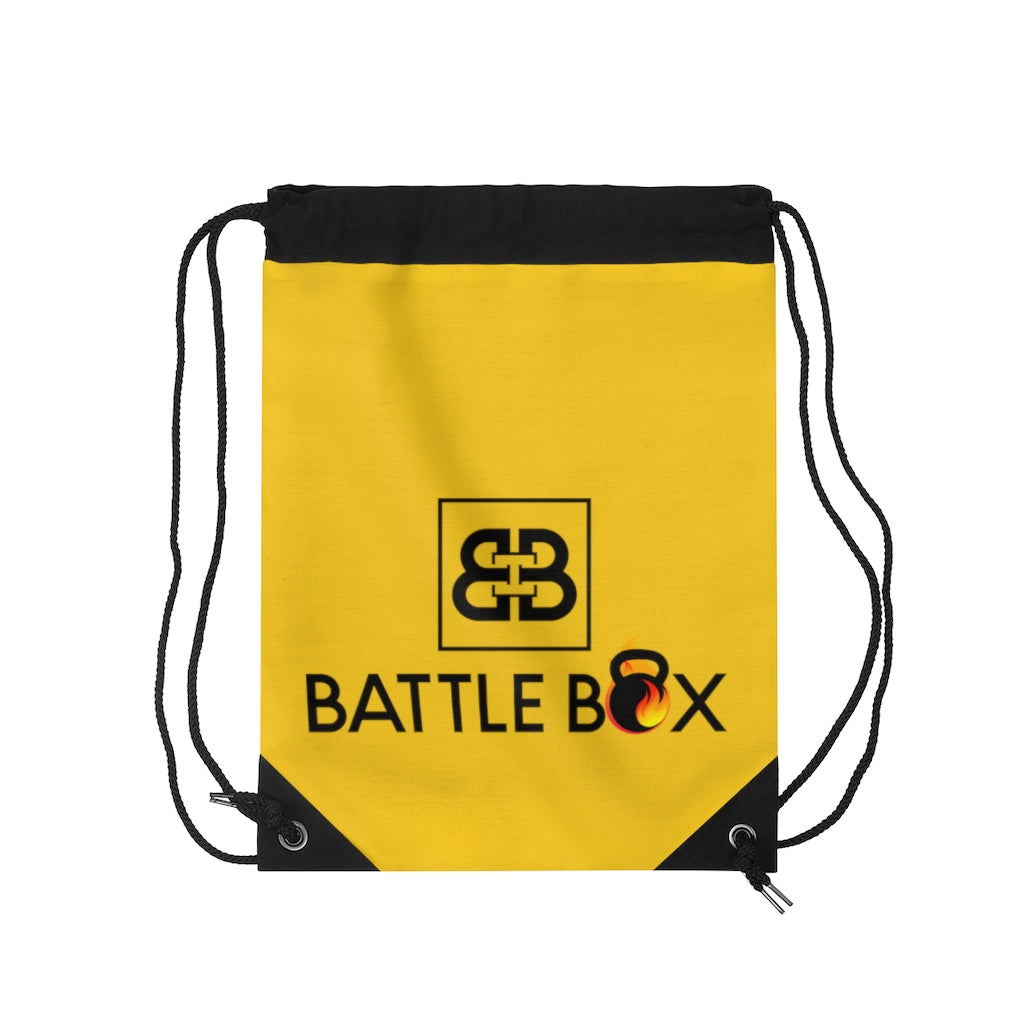 Battle Box Yellow Drawstring Bag