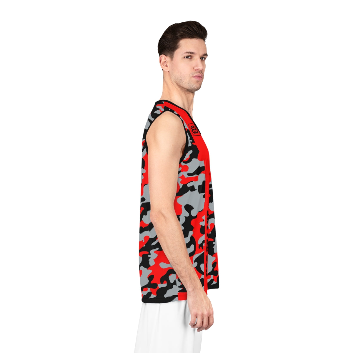 Battle Box Black Red Basketball Jersey
