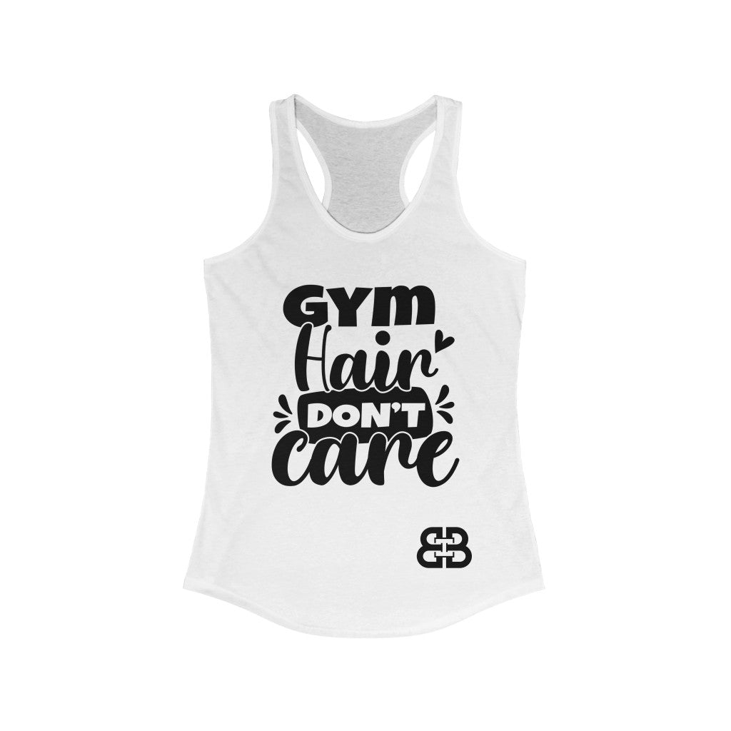 Women's Gym Hair Battle Box Racerback Tank -2A