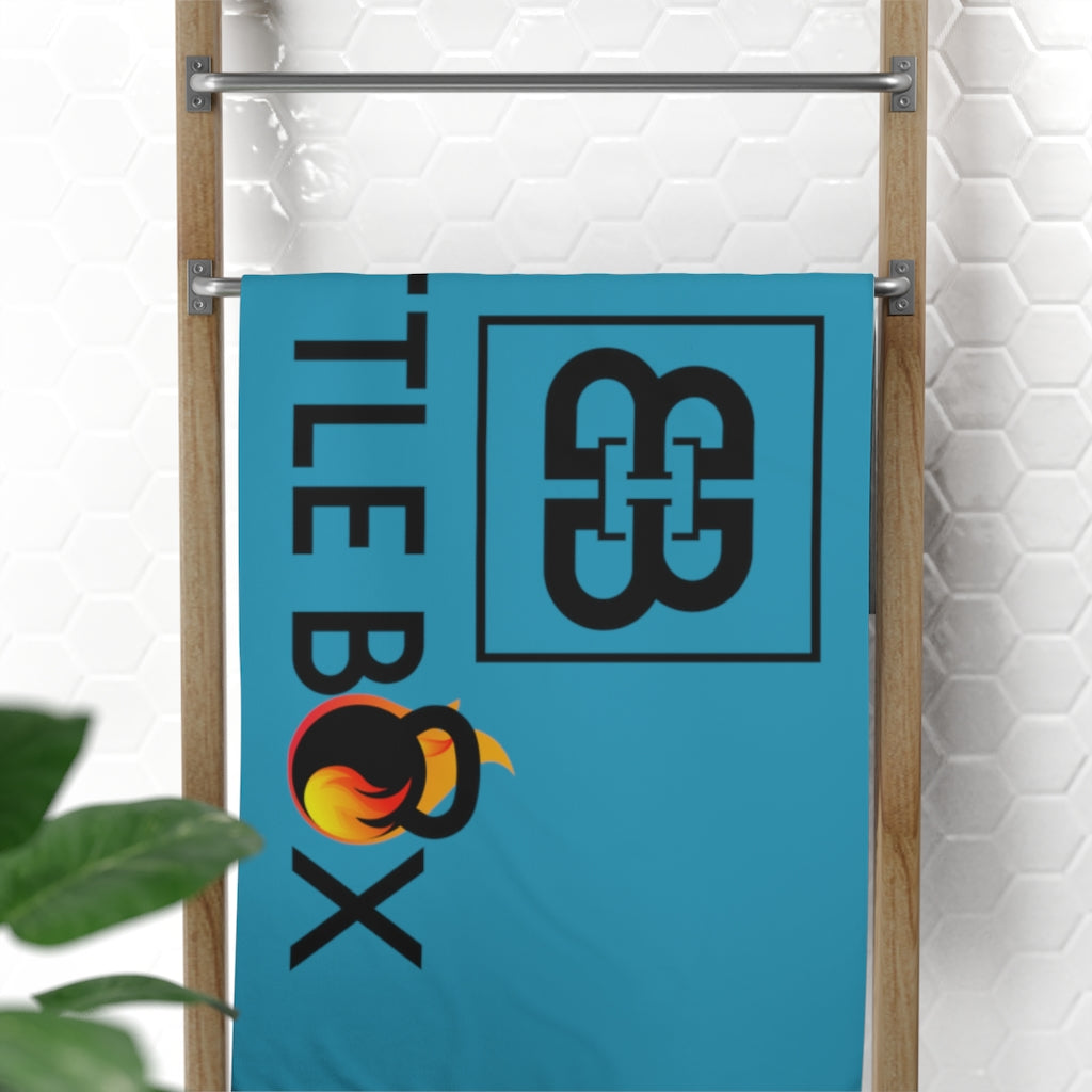 Teal Battle Box Gym Towel