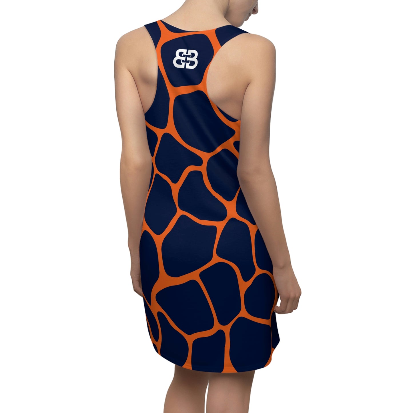 Battle Box Orange Blue Cobble Tunic Racerback Top-CB