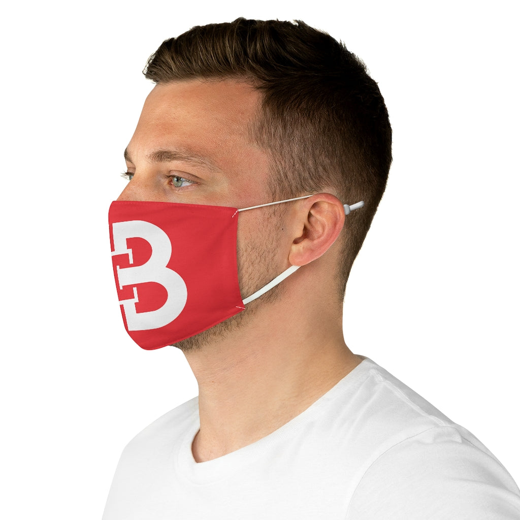 Red Battle Box Fabric Face Mask