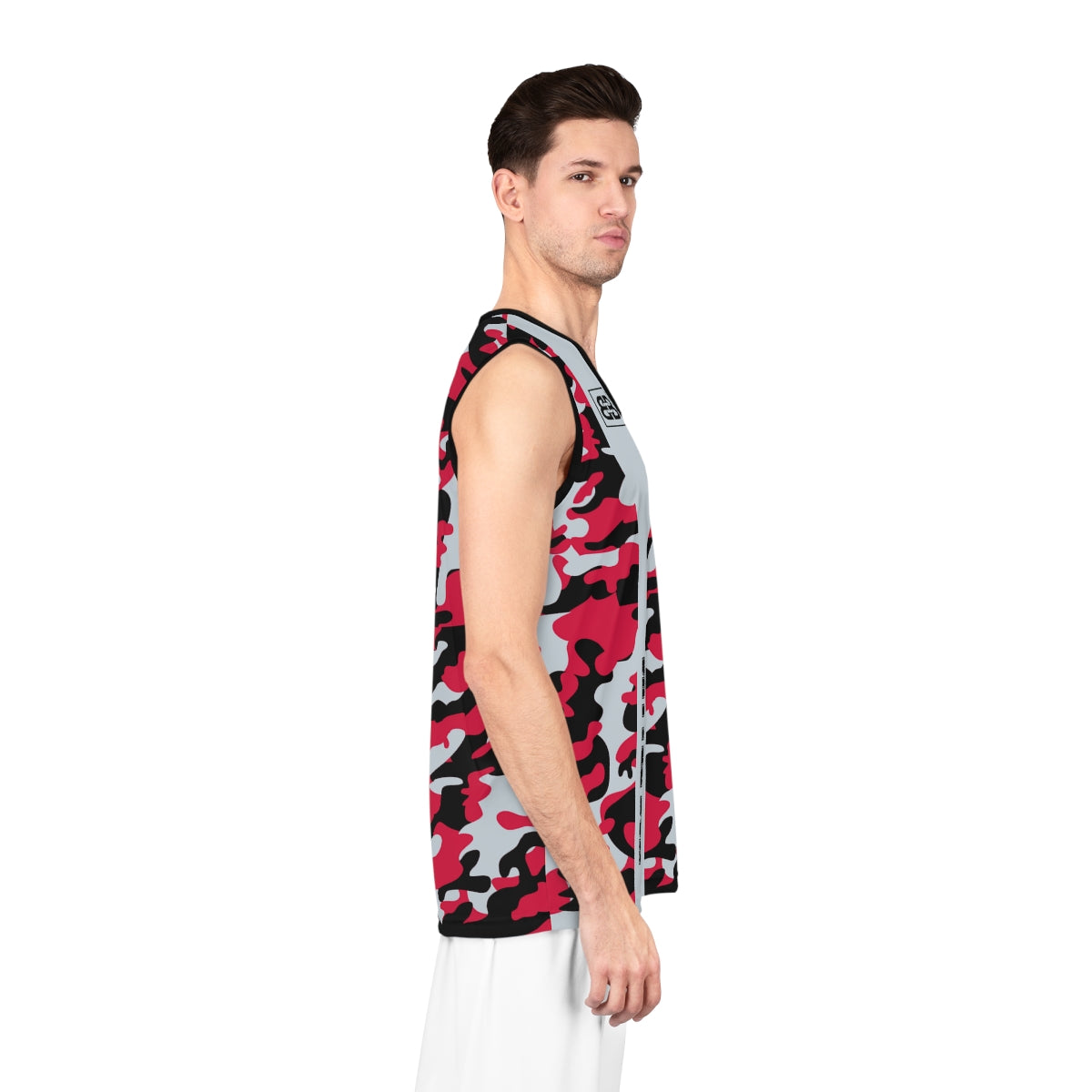 Battle Box Black Red Basketball Jersey