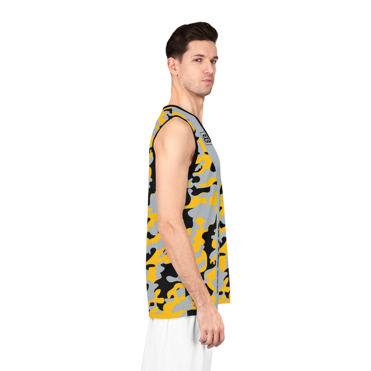 Battle Box Black Yellow Basketball Jersey