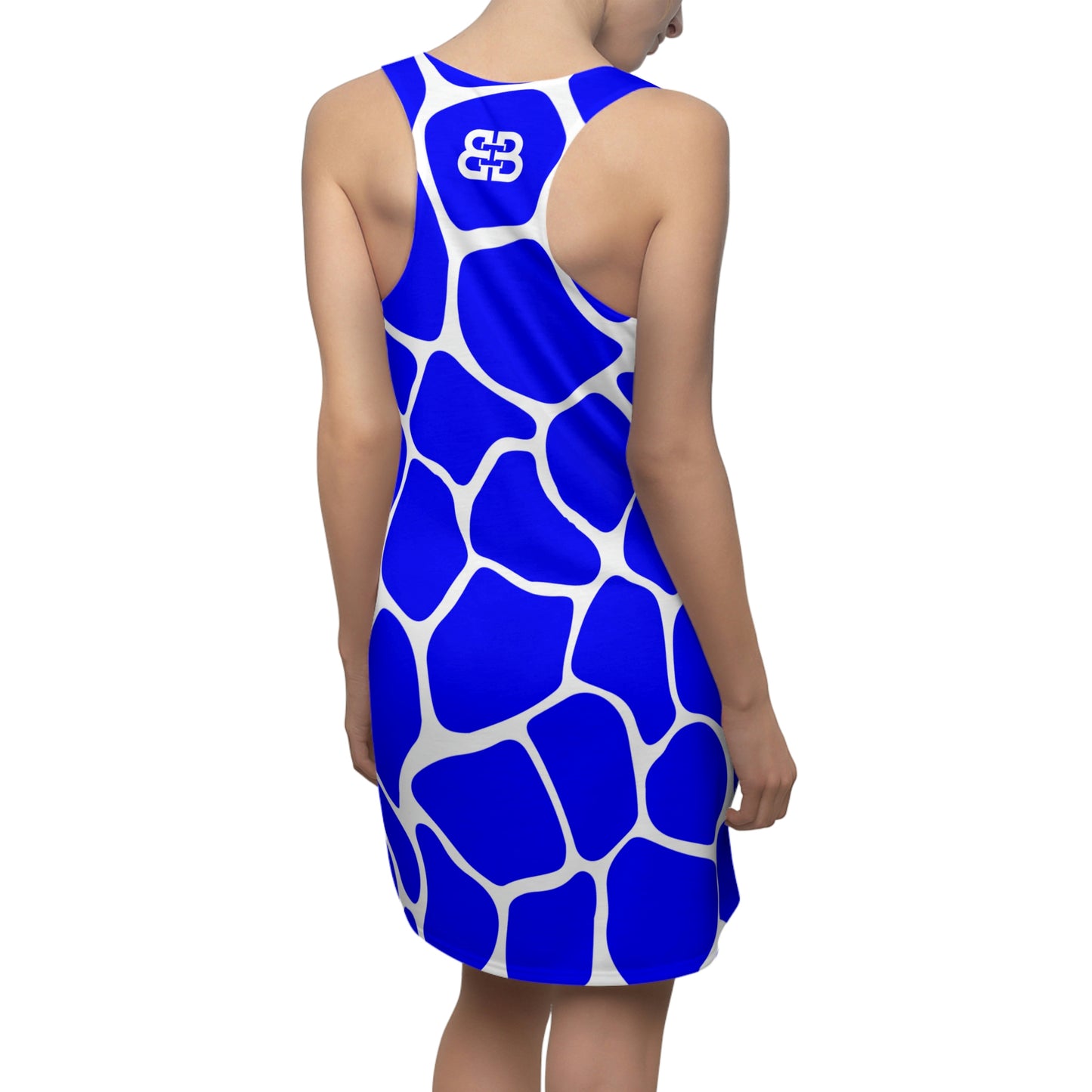 Battle Box Blue White Cobble Tunic Racerback Top-CB