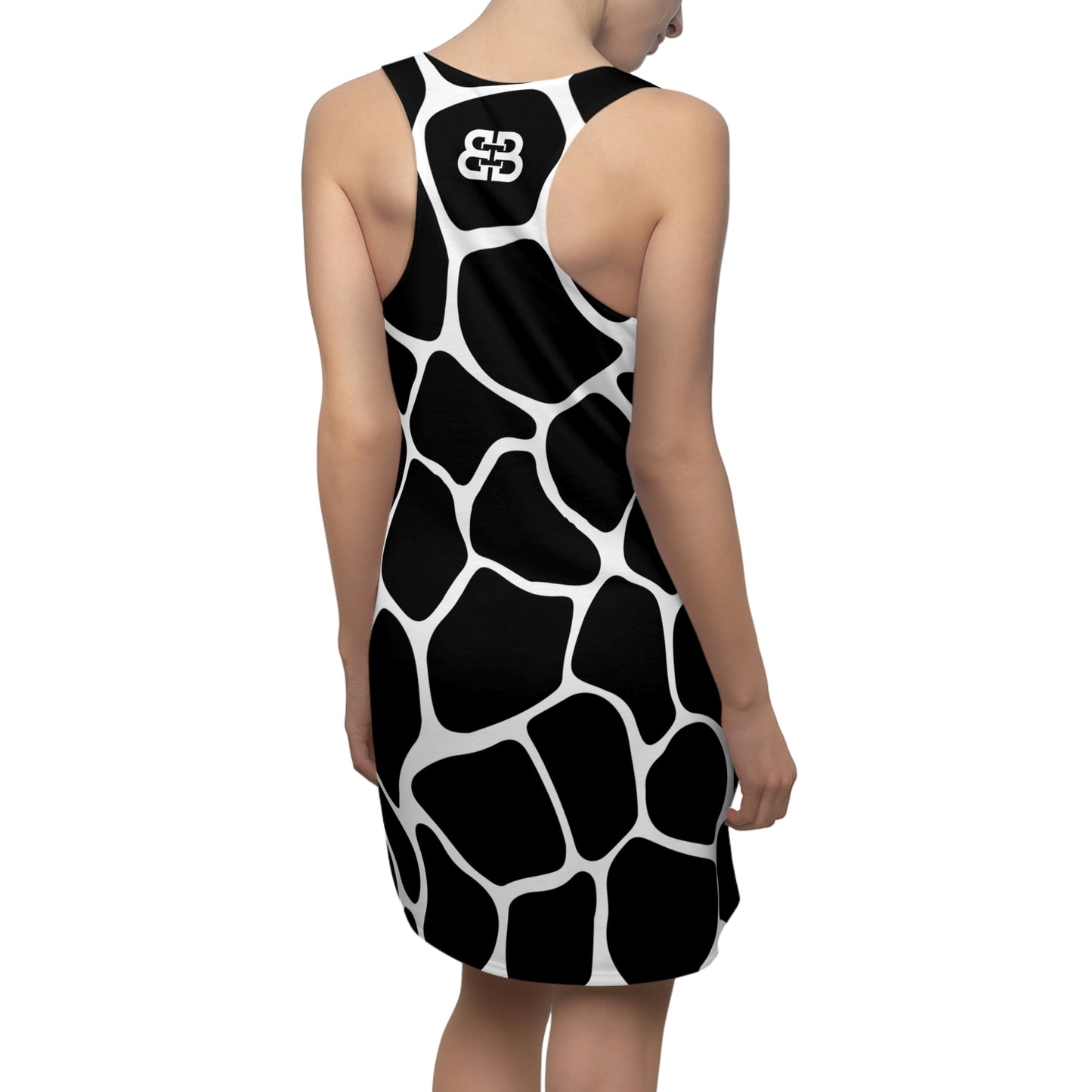 Battle Box Black White Cobble Tunic Racerback Top-CB