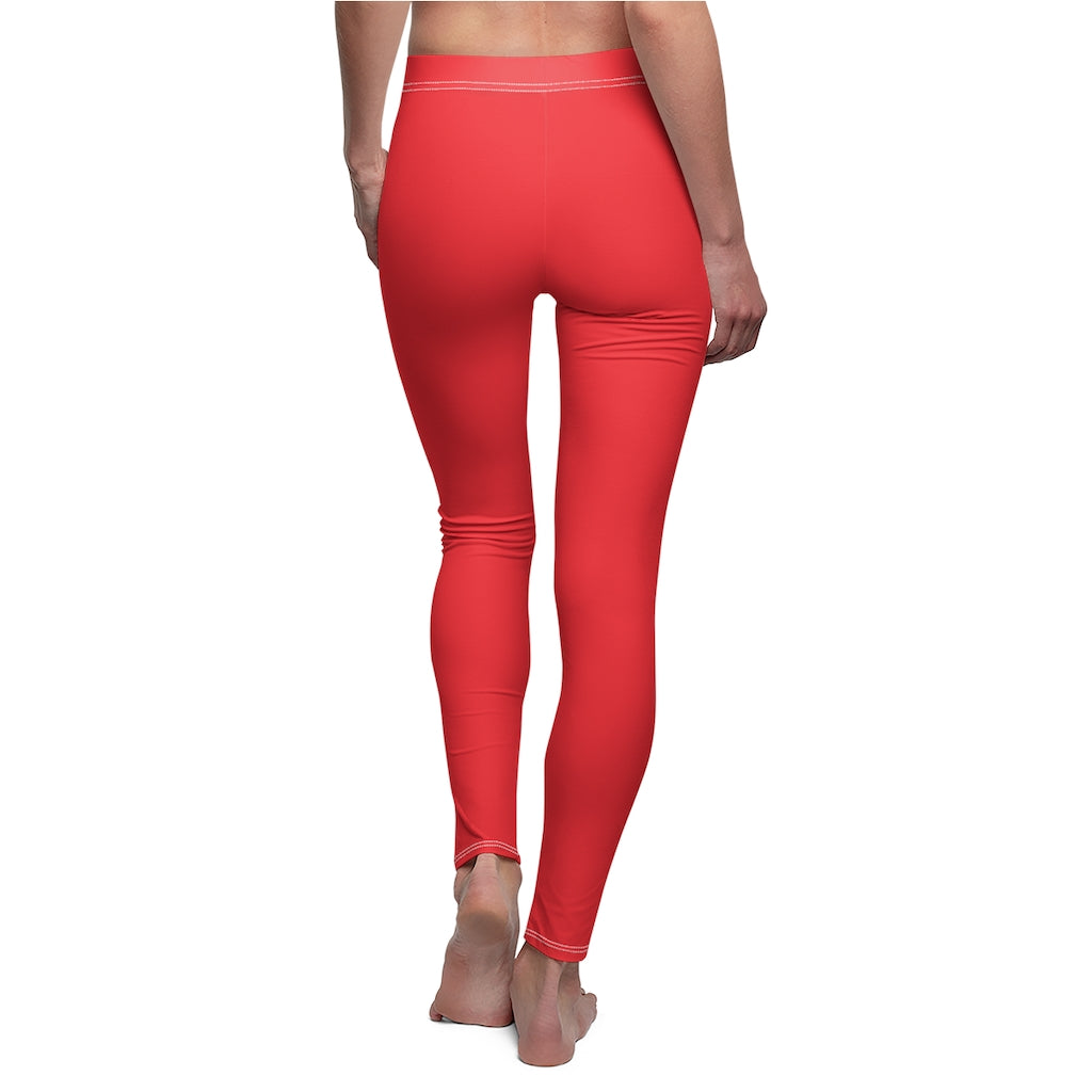 Battle Box Women's Red Casual Leggings
