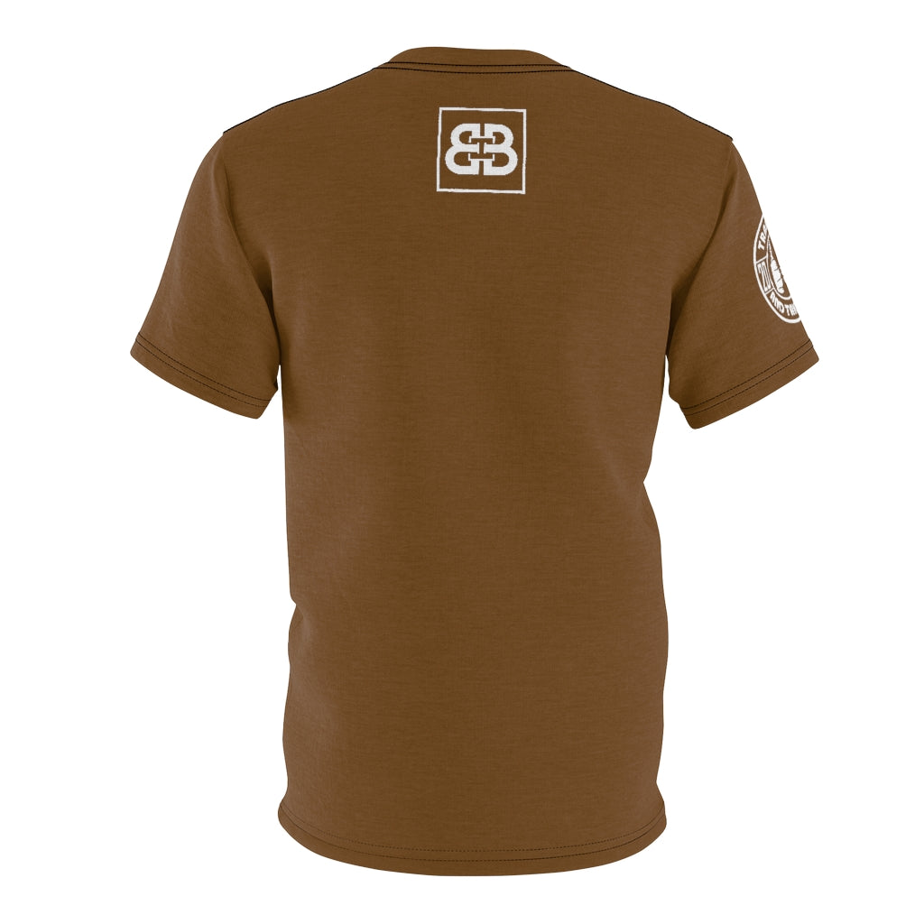 Battle Box Unisex Triple Print Brown T-Shirt