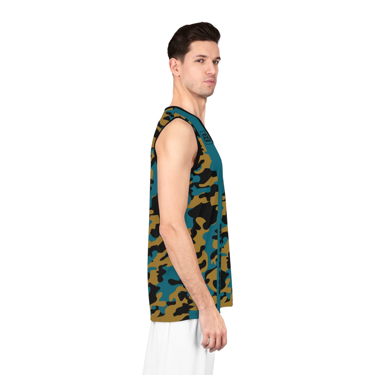Battle Box Black Teal Basketball Jersey