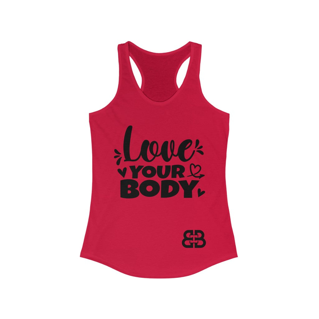 Women's Love Your Body Battle Box Racerback Tank -2A