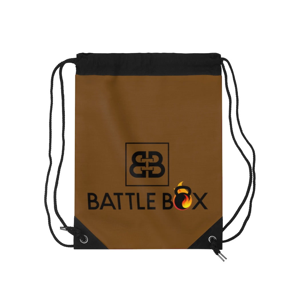Battle Box Brown Drawstring Bag