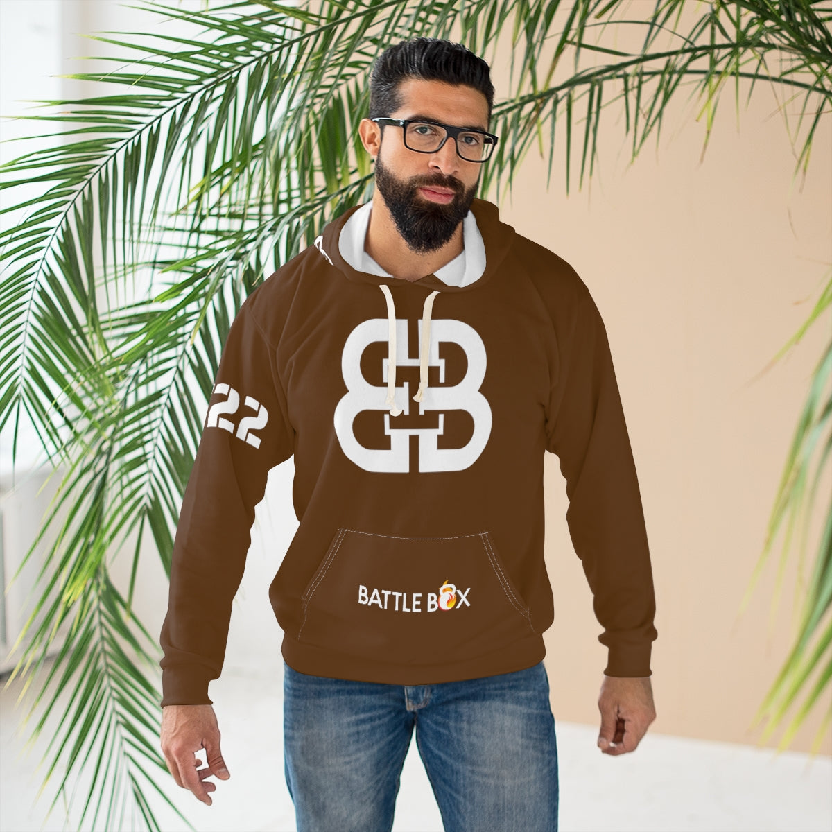 Battle Box Brown Unisex Pullover Hoodie