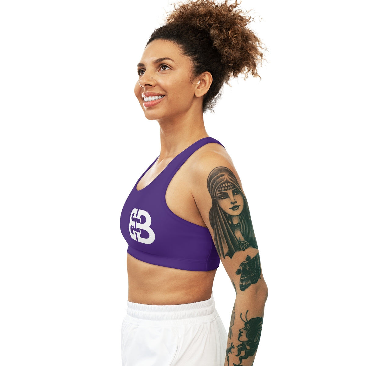 Battle Box BB Seamless Purple Sports Bra -7A