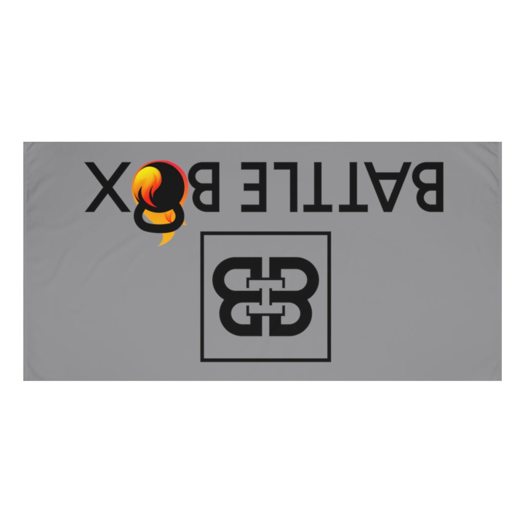 Gray Battle Box Gym Towel