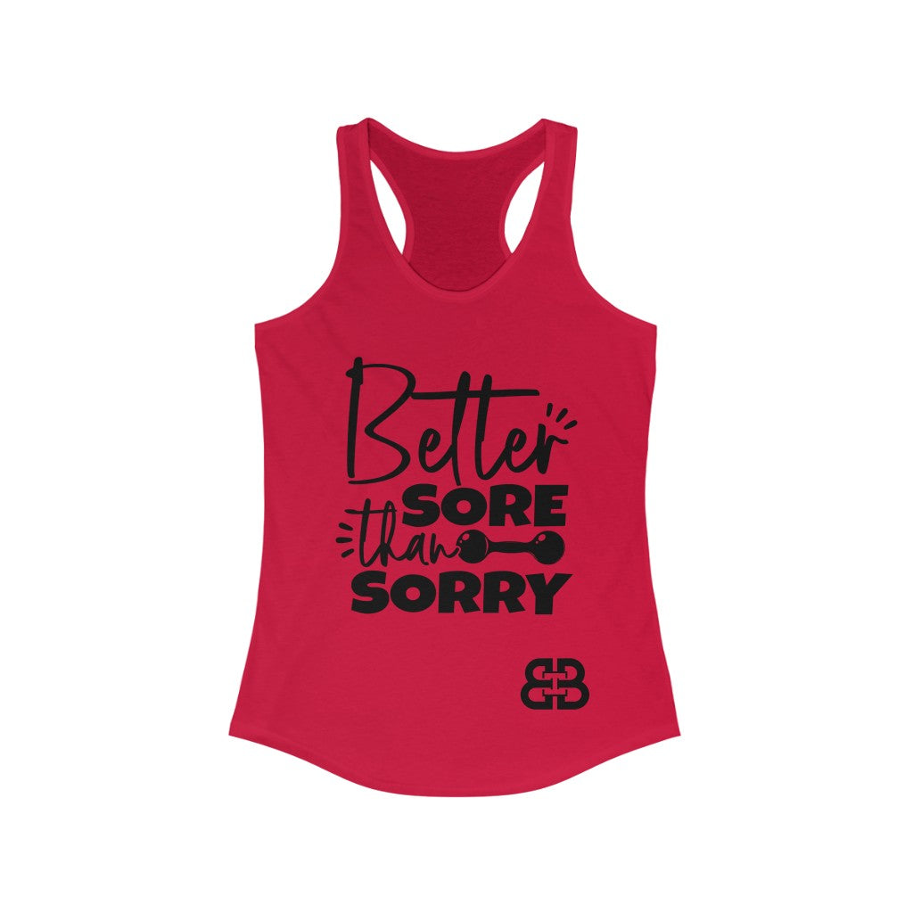 Women's Sore Than Sorry Battle Box Racerback Tank -2A