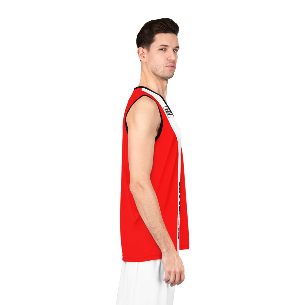 Battle Box Red White Basketball Jersey