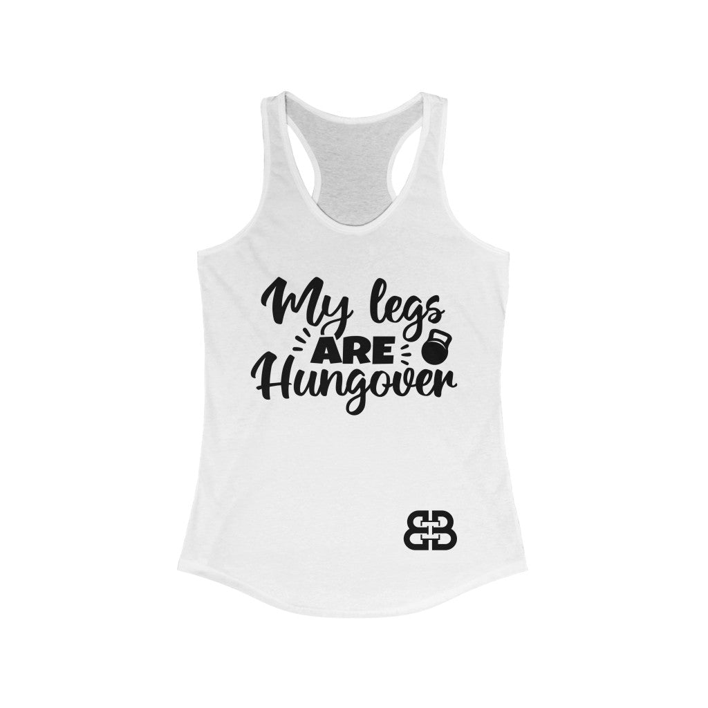 Women's Legs Hungover Battle Box Racerback Tank -2A