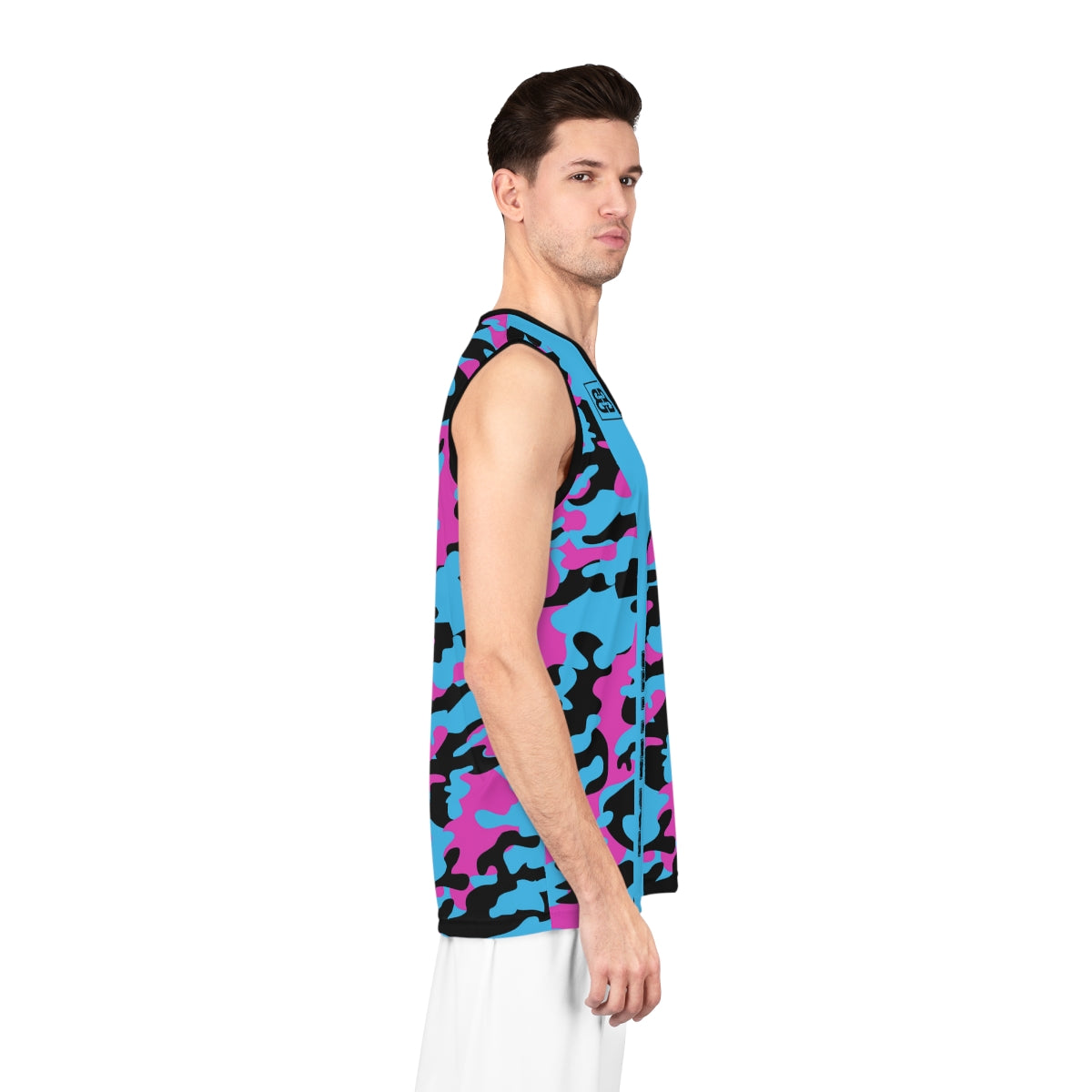 Battle Box Black Teal Basketball Jersey
