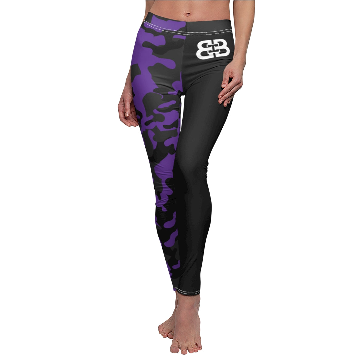 Battle Box Women's Purple Casual Leggings -1A