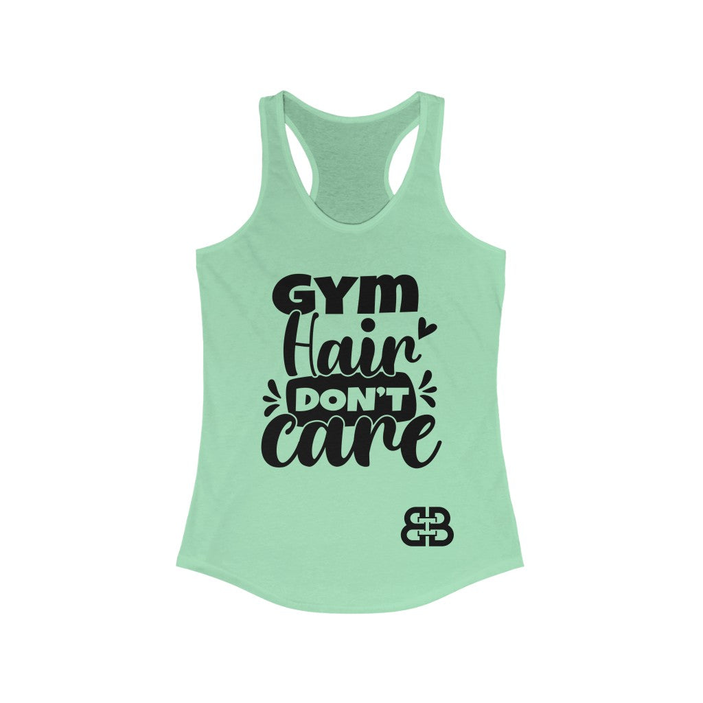 Women's Gym Hair Battle Box Racerback Tank -2A