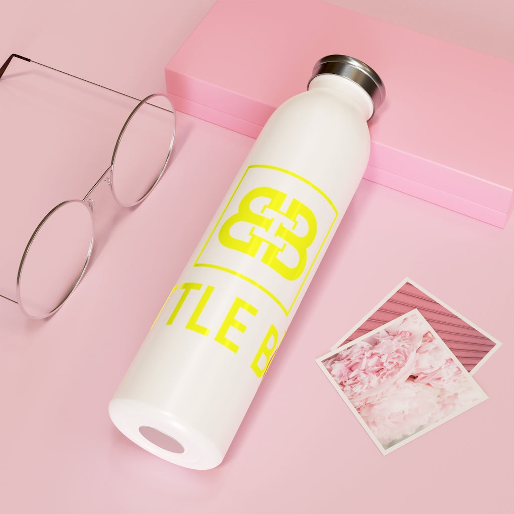 Battle Box Slim 20 Yellow Logo Water Bottle