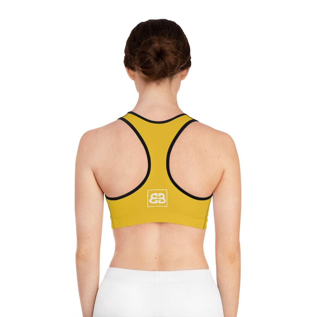 Battle Box Yellow Sports Bra