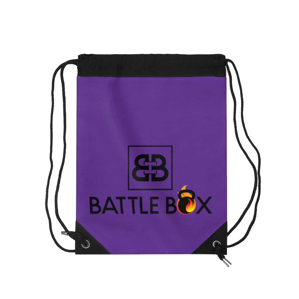 Battle Box Purple Drawstring Bag