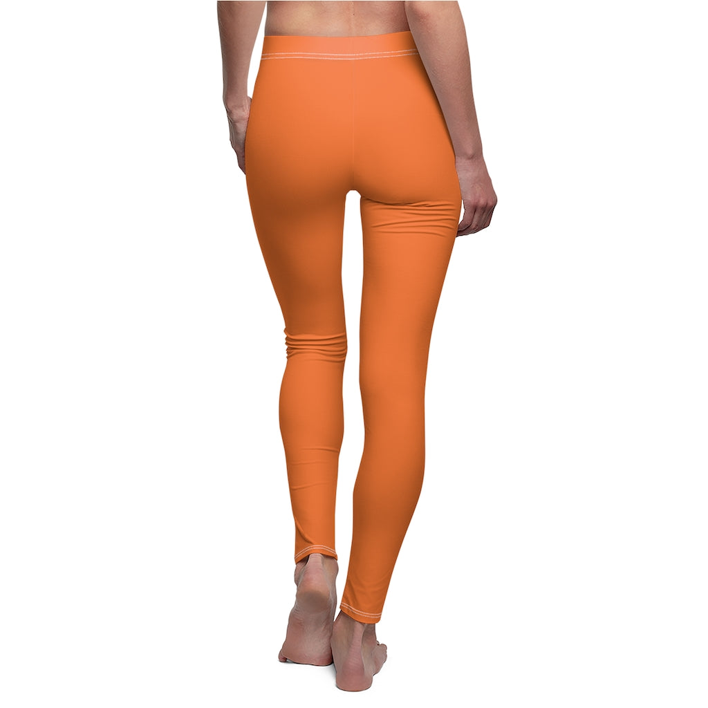 Battle Box Women's Orange Casual Leggings