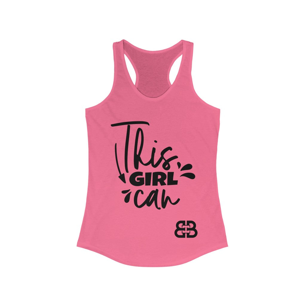 Women's This Girl Can Battle Box Racerback Tank -2A