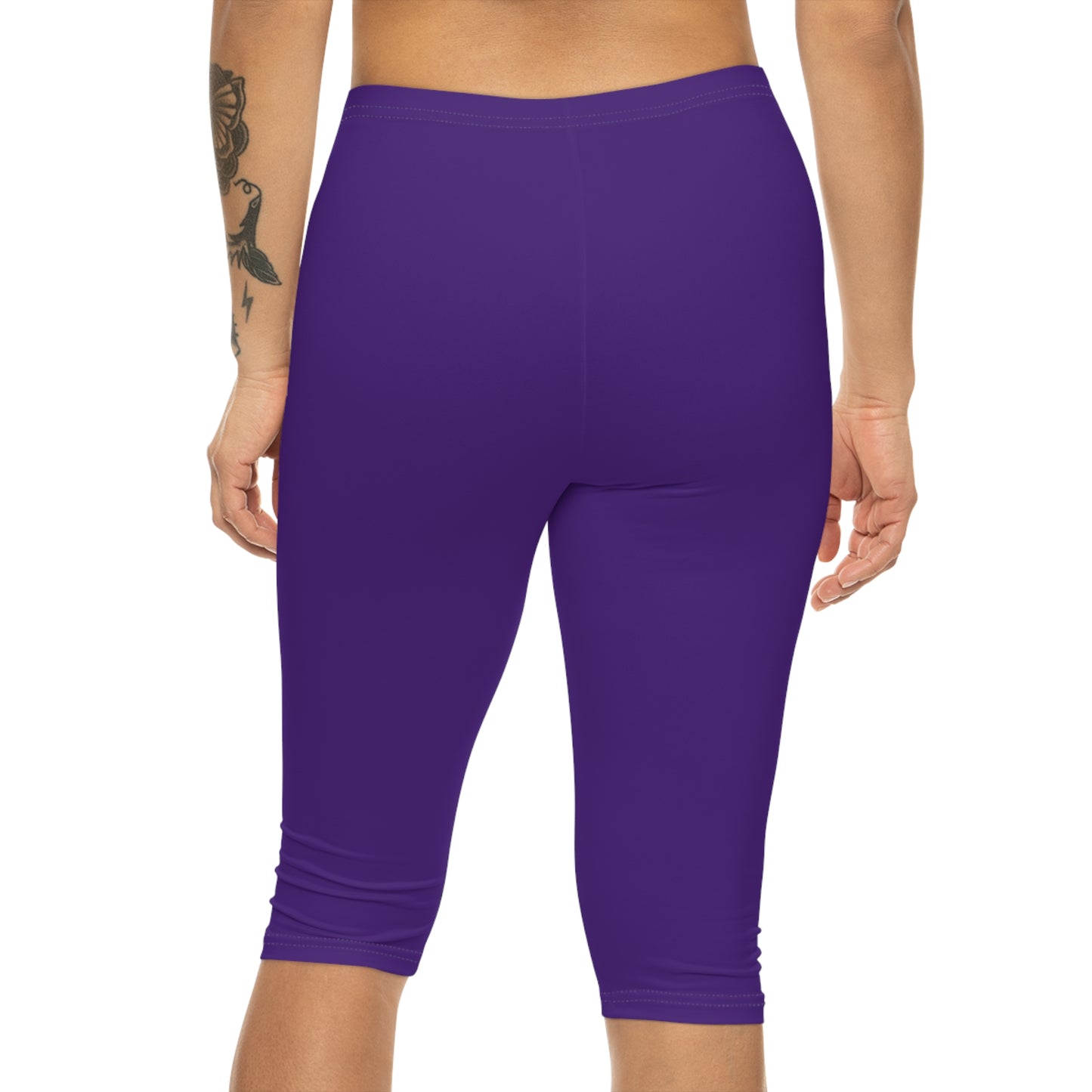 Battle Box [BB] Women's Purple Capri Leggings