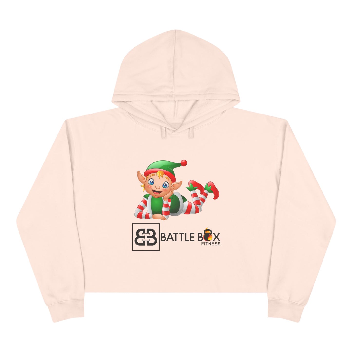 Battle Box Holiday Elf Crop Hoodie
