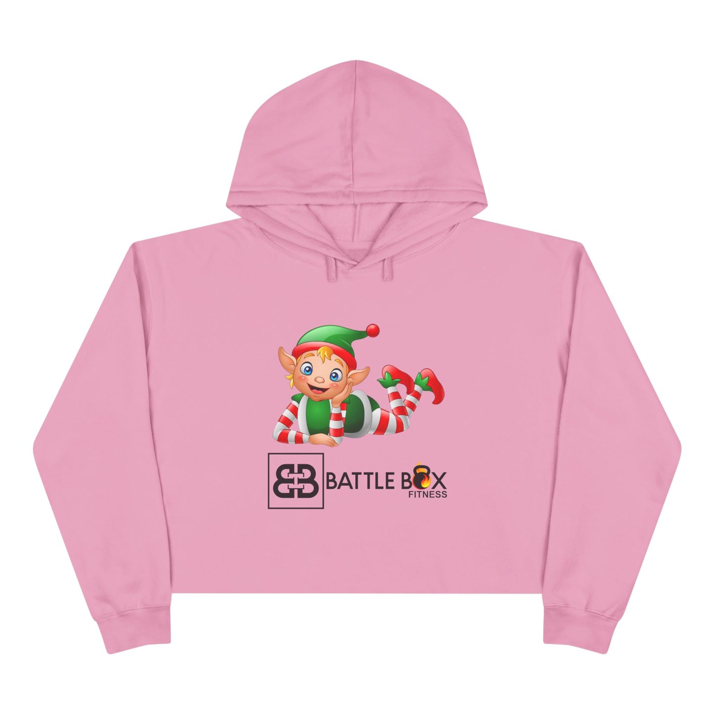 Battle Box Holiday Elf Crop Hoodie