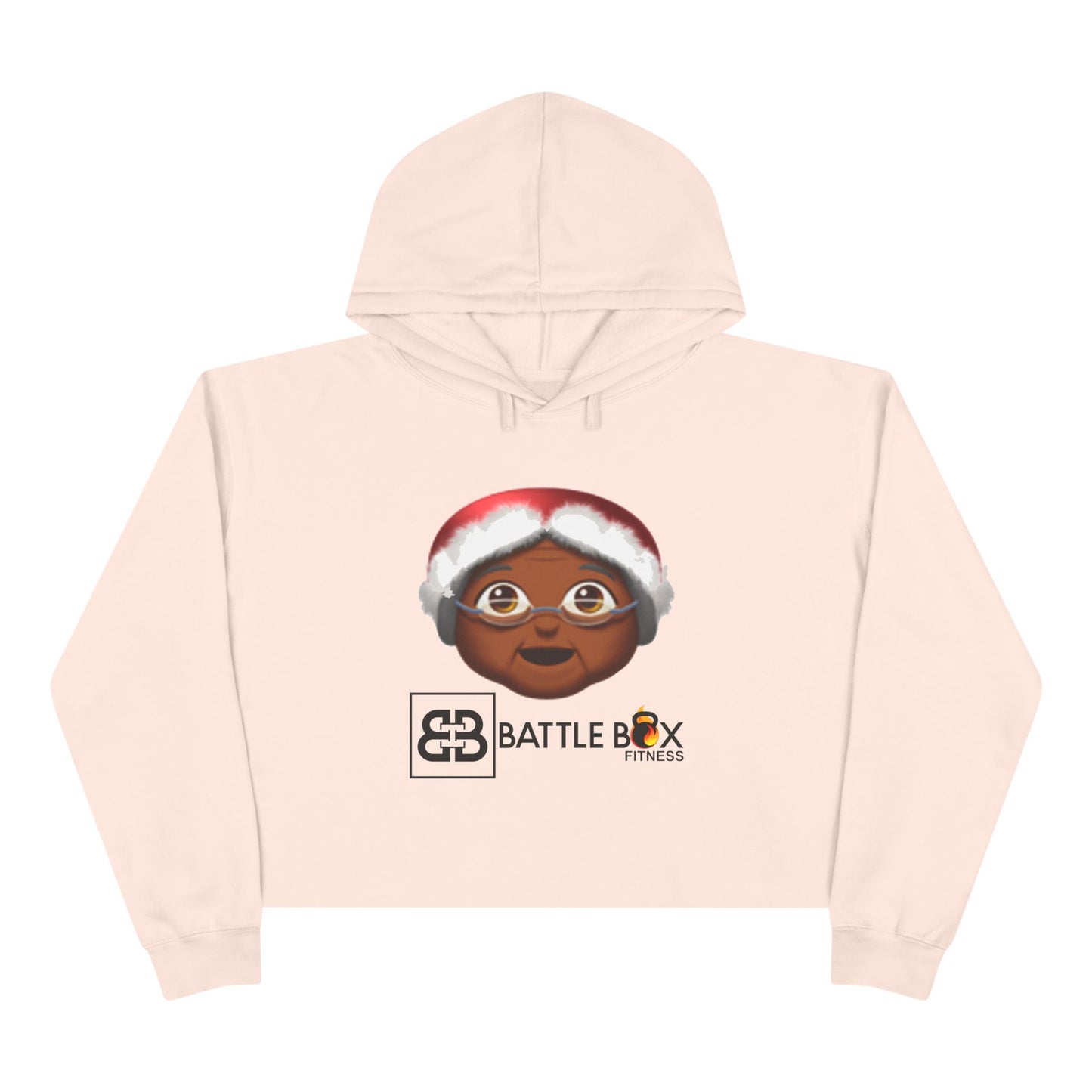 Battle Box Holiday Mama Clause Crop Hoodie