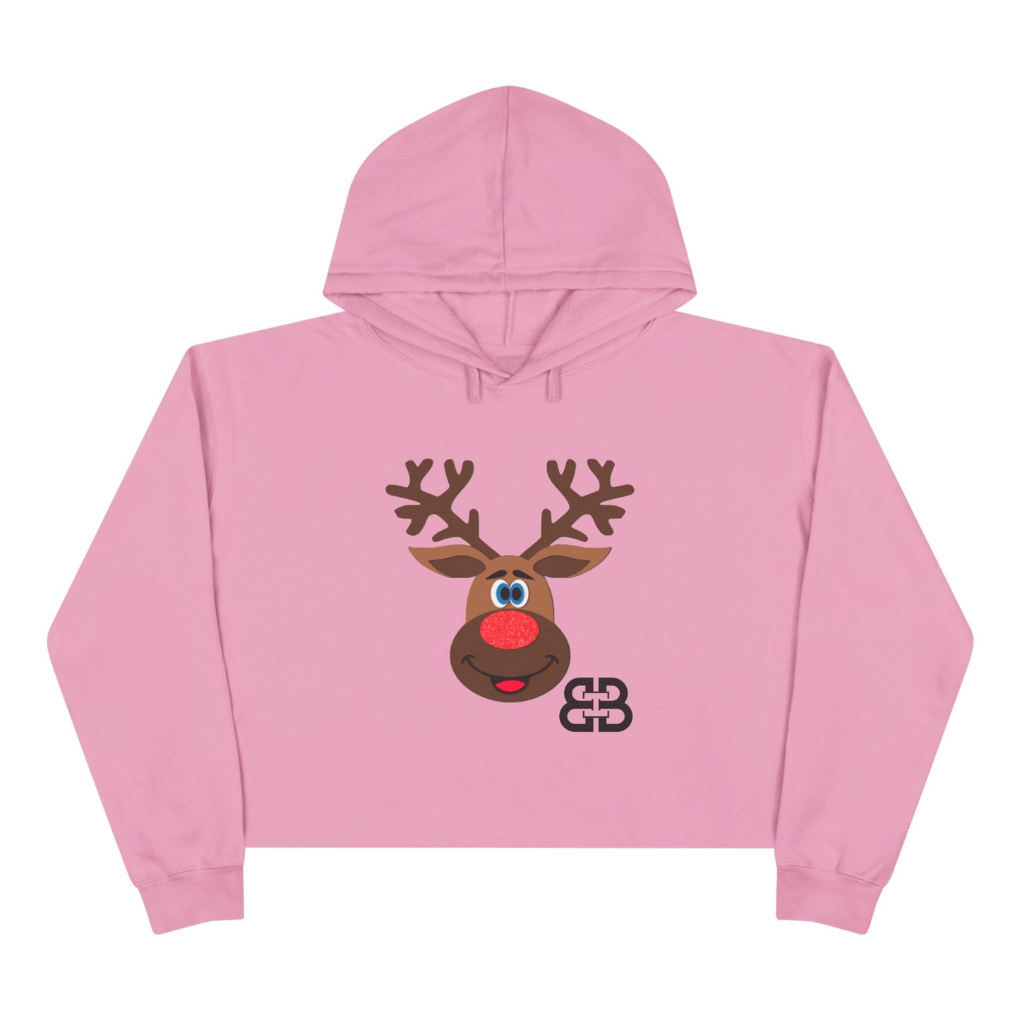Battle Box Holiday Deer Crop Hoodie